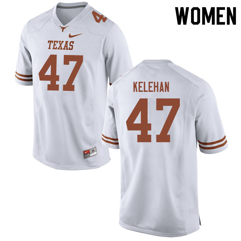 Women #47 Chandler Kelehan Texas Longhorns College Football Jerseys Sale-White